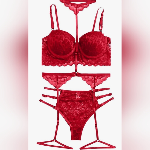 NWOT- S-Lingerie+Garter Set - Picture 2 of 2